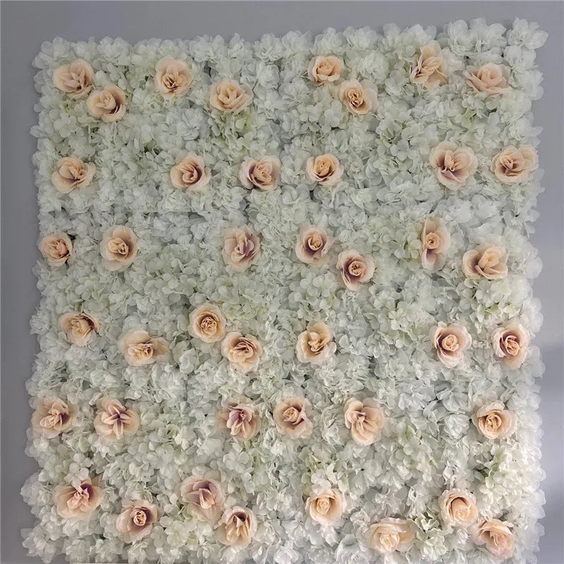 Pink Silk Rose Flower Wall Artificial Flower Backdrop Decor.