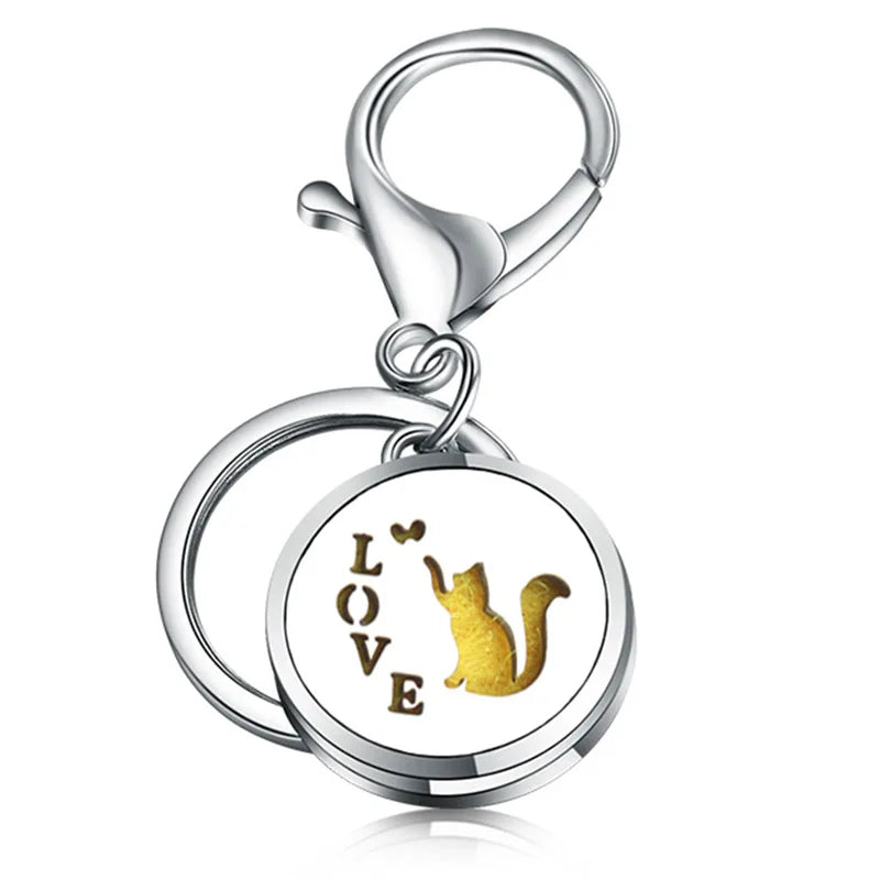 Love Key! Essential oil diffuser perfume Key Chain.