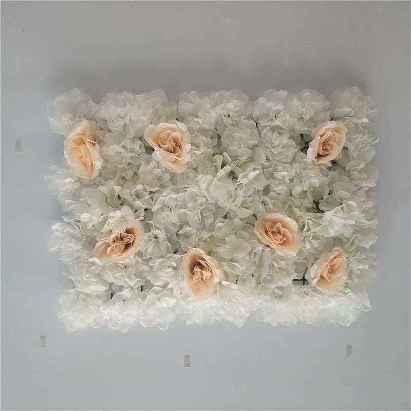 Pink Silk Rose Flower Wall Artificial Flower Backdrop Decor.