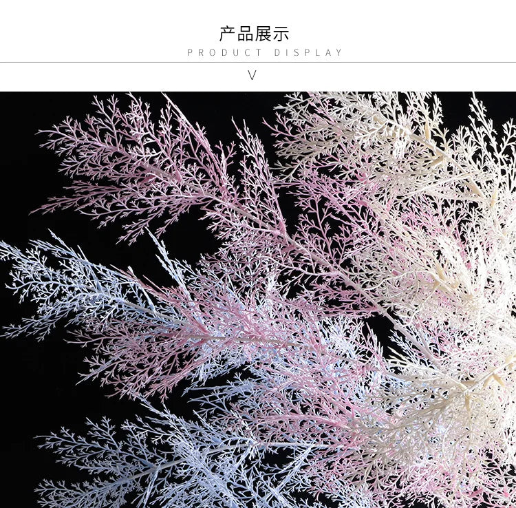 Pine Artificial Fog Flower Rime Grass Wedding Flower Material 105cm