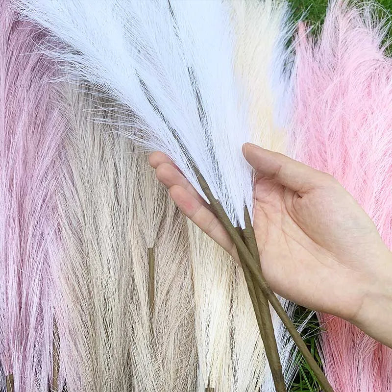 Artificial Pampas Grass Dried Reed Flowers 5pcs 100cm