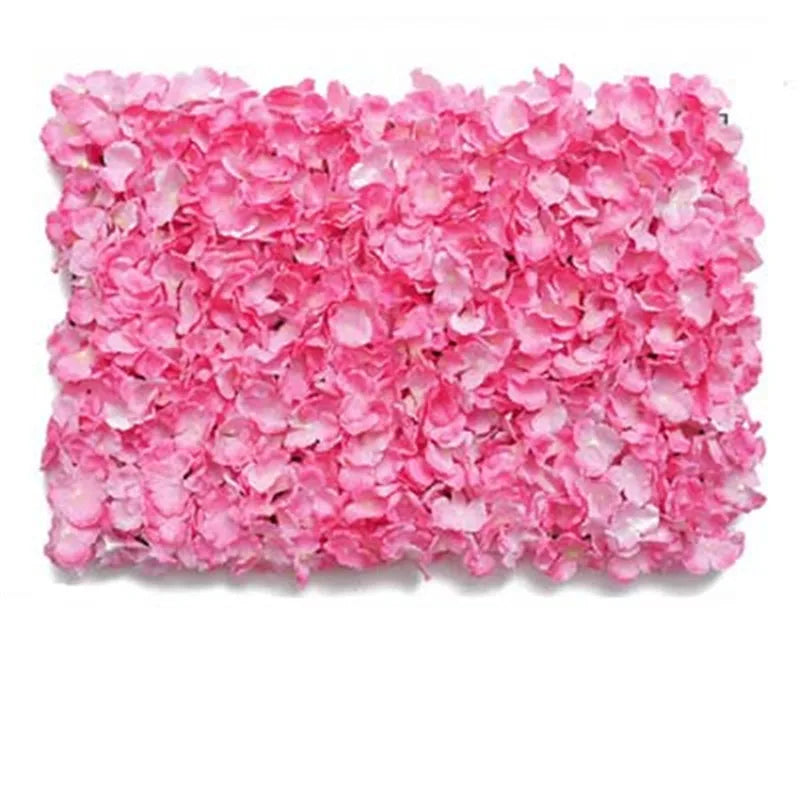 Pink Silk Rose Flower Wall Artificial Flower Backdrop Decor.