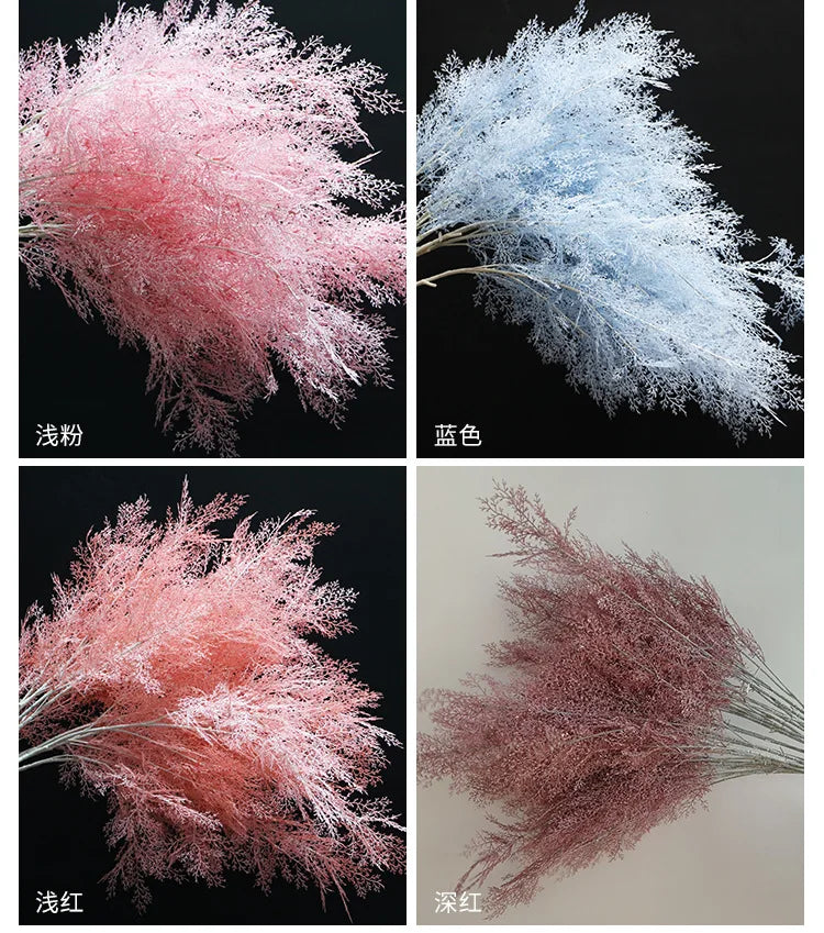 Pine Artificial Fog Flower Rime Grass Wedding Flower Material 105cm