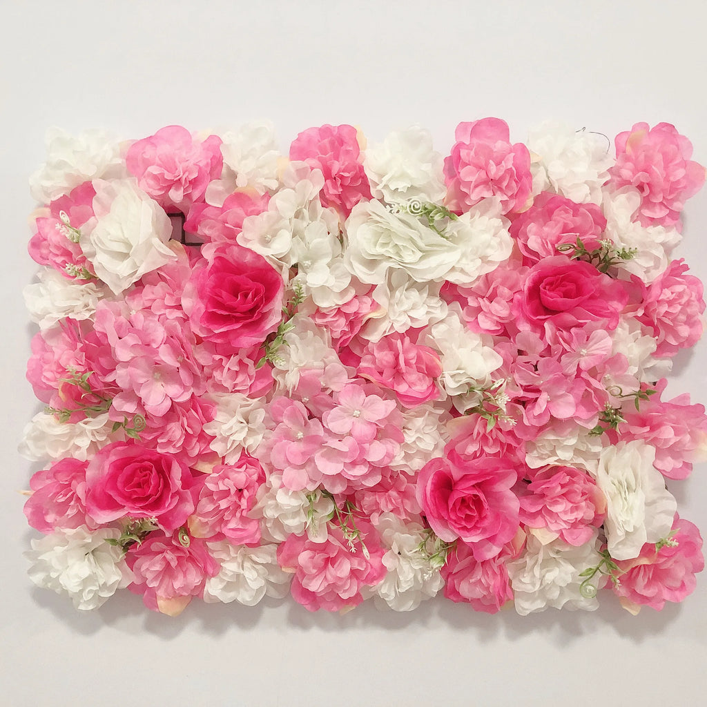 Pink Silk Rose Flower Wall Artificial Flower Backdrop Decor.