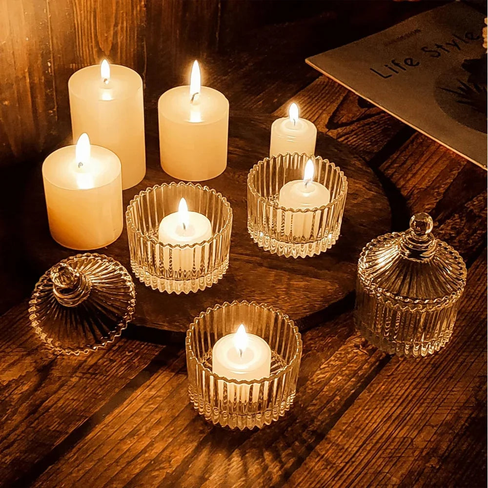 Glass Candle Jars with Lid Ideal For Candle Making.