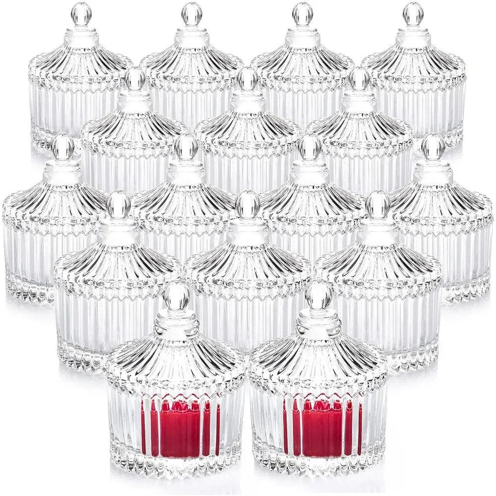 Glass Candle Jars with Lid Ideal For Candle Making.
