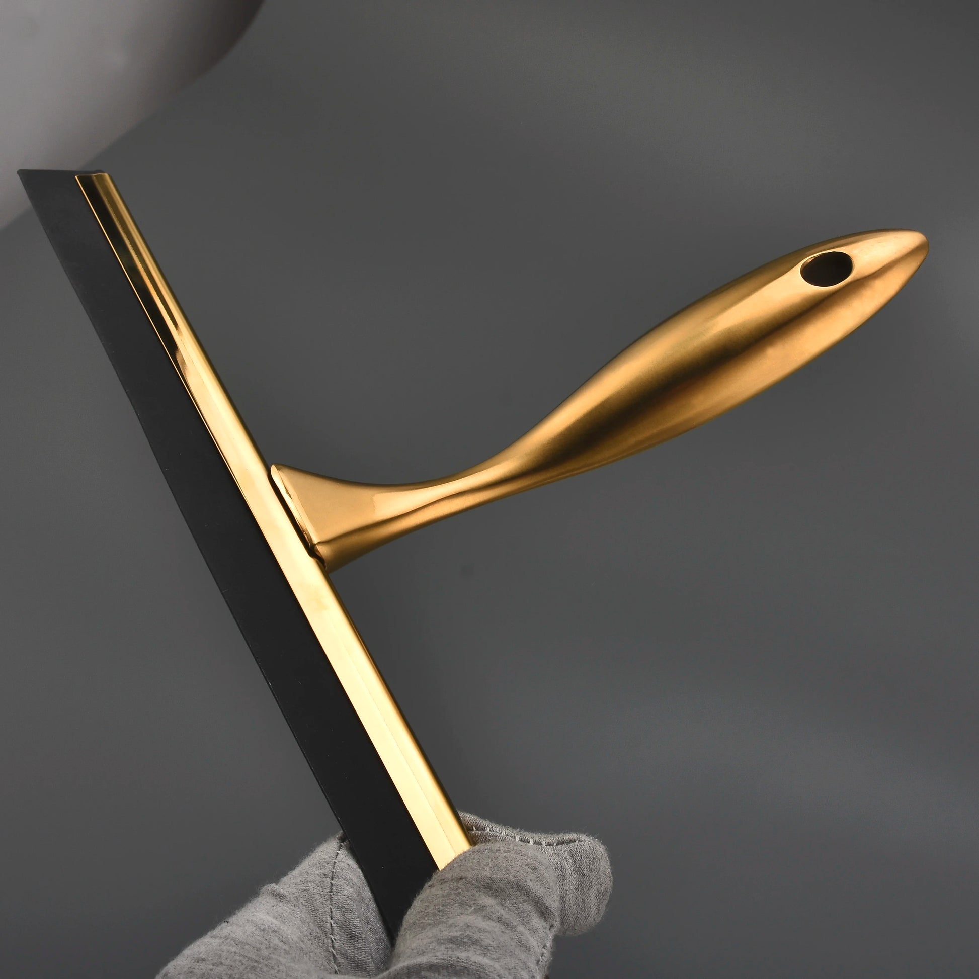 Stainless Steel Squeegee with hook for Bathroom Shower Doors Mirrors.