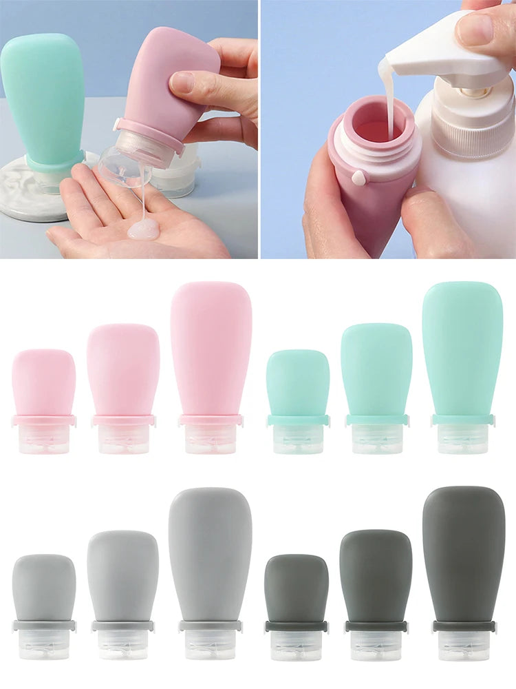 Contenitore per cosmetici da viaggio, flacone vuoto ricaricabile.