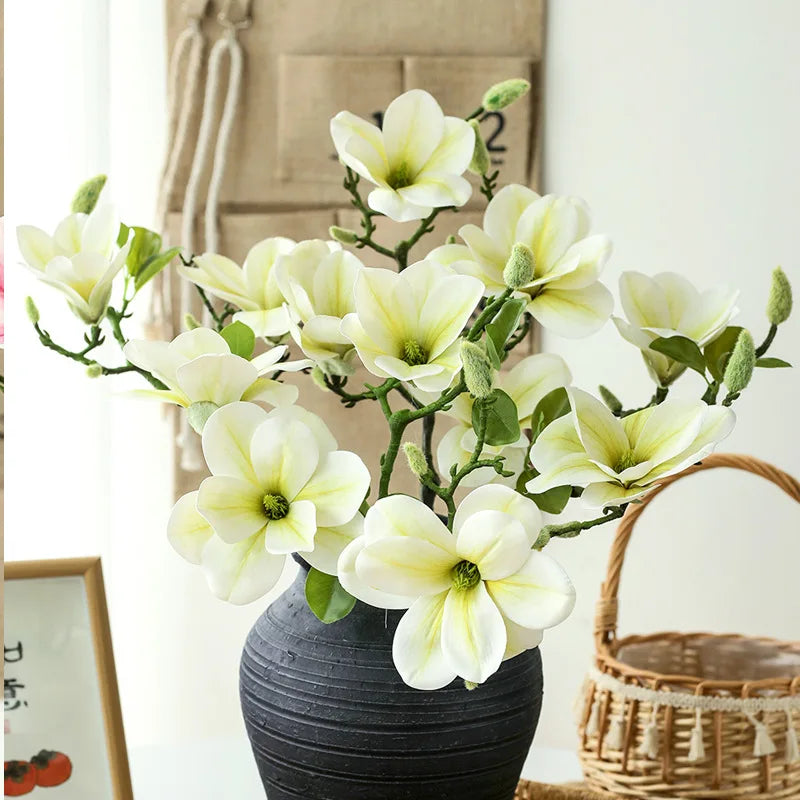 Magnolia Simulation Flower, Living Room Decoration Ornament Decoration.
