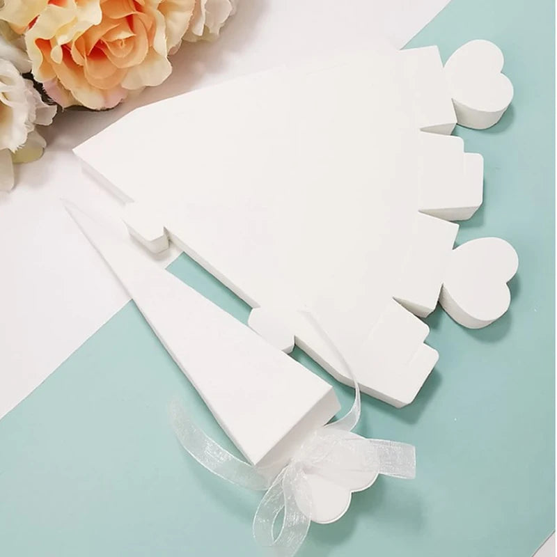 Cone Shaped Candy/Rice Box Wedding Party Favor