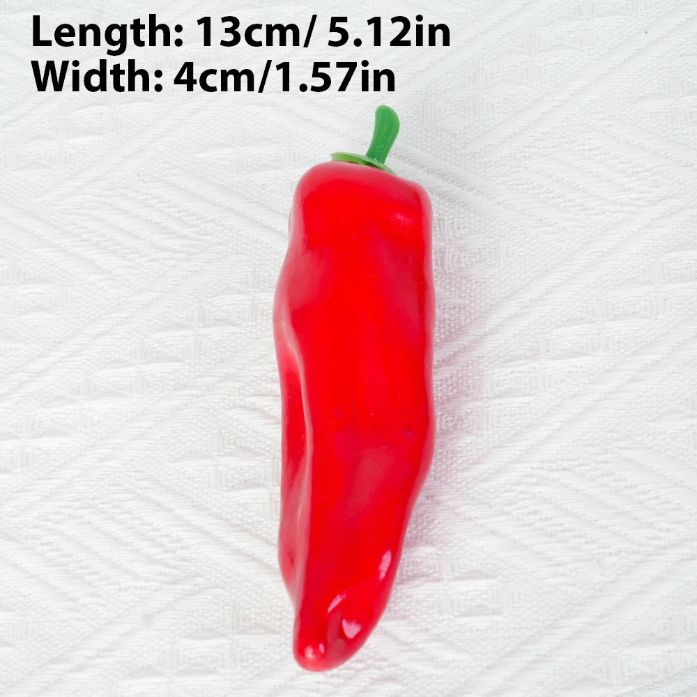 Artificial PE Pepper green simulated vegetables fruit model party.