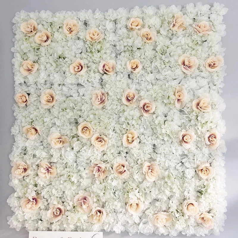 Pink Silk Rose Flower Wall Artificial Flower Backdrop Decor.