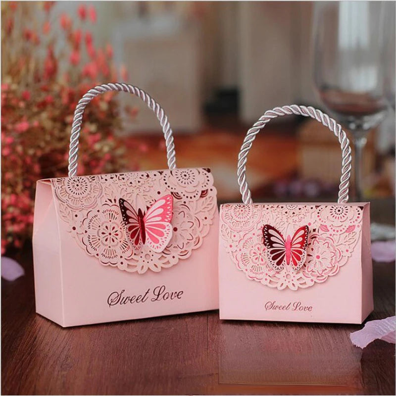 Butterfly Gift Packaging Box with Handle.