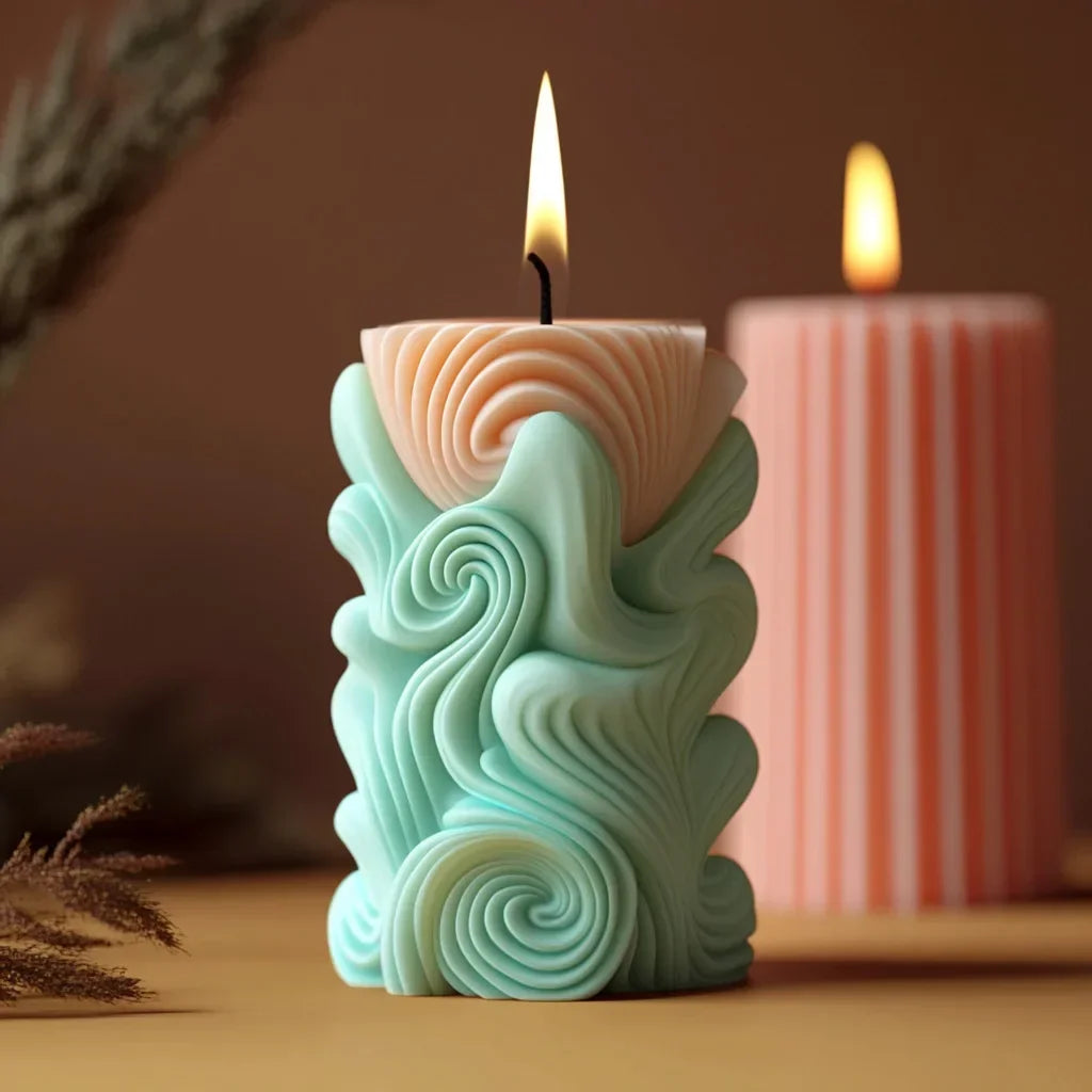 Große Pfingstrosenblumenkugel-Rosenkerzen-Silikonform
