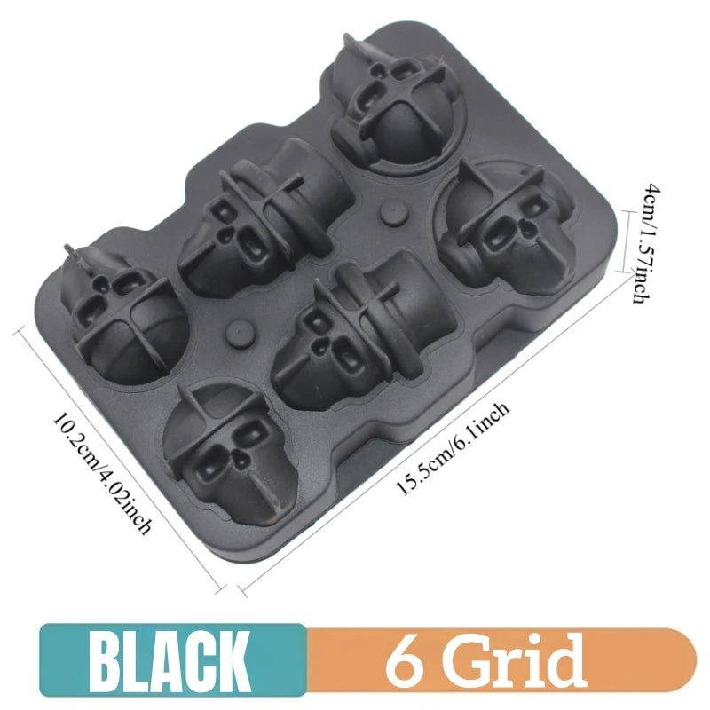 Silicone Ice Cube Molds  Home or Barware 4/6/8/15 Grids