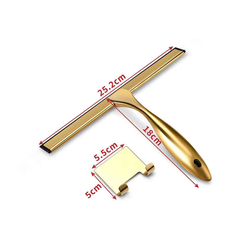 Stainless Steel Squeegee with hook for Bathroom Shower Doors Mirrors.