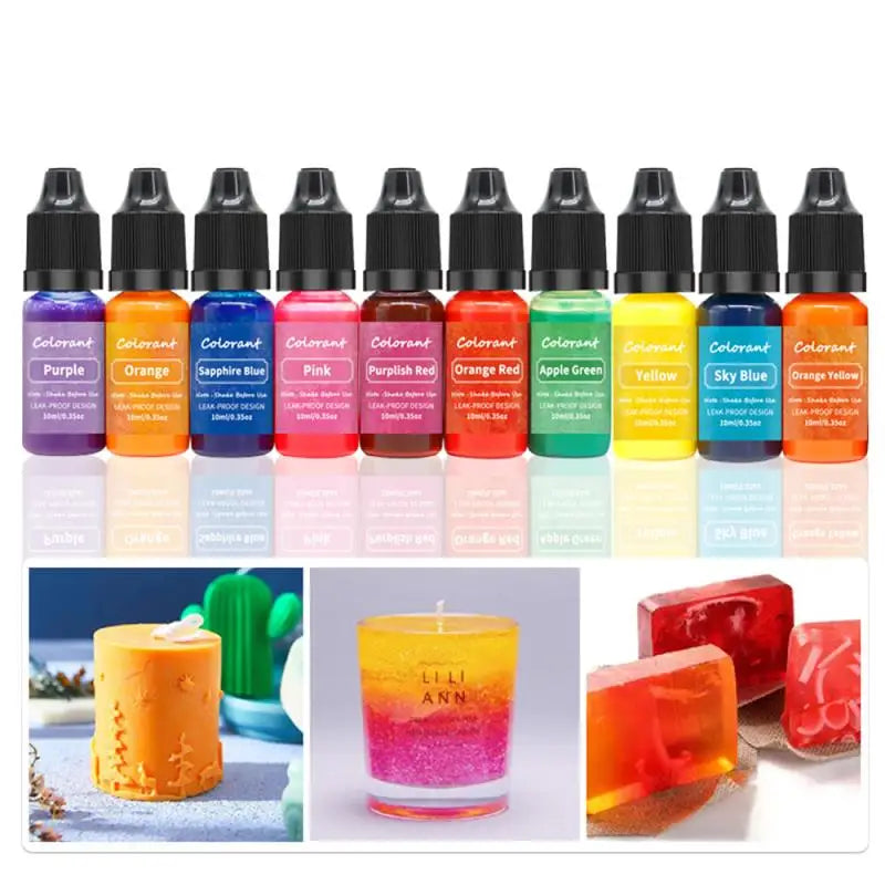 Kerzenfarbstoffe Pigment Aromatherapie Flüssigkeit 10ml