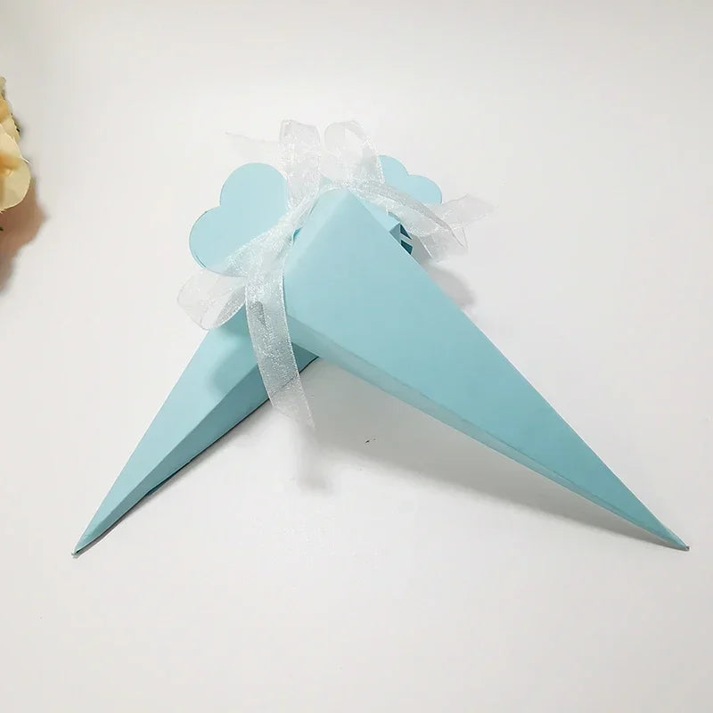 Cone Shaped Candy/Rice Box Wedding Party Favor
