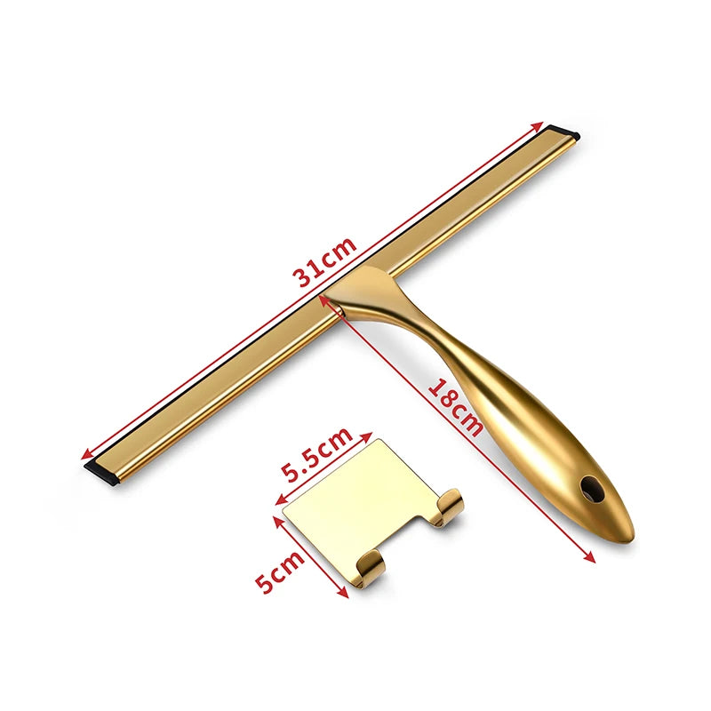 Stainless Steel Squeegee with hook for Bathroom Shower Doors Mirrors.