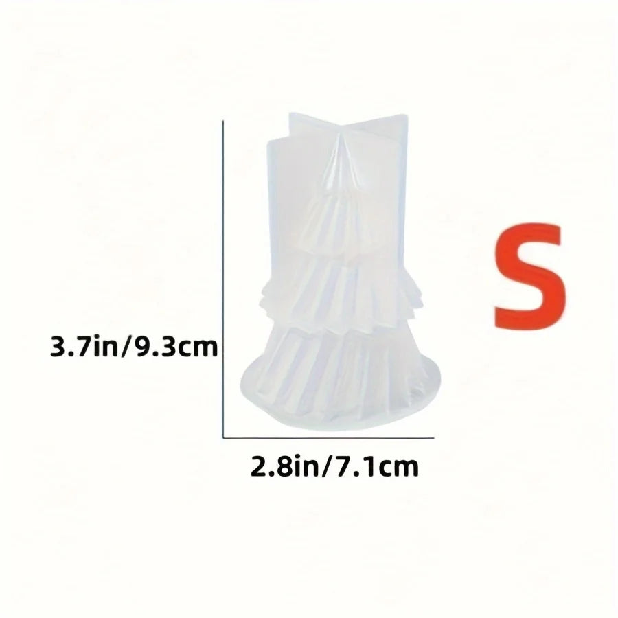 ChristmasTree Candle Silicone Mold  Christmas Tree Shape.