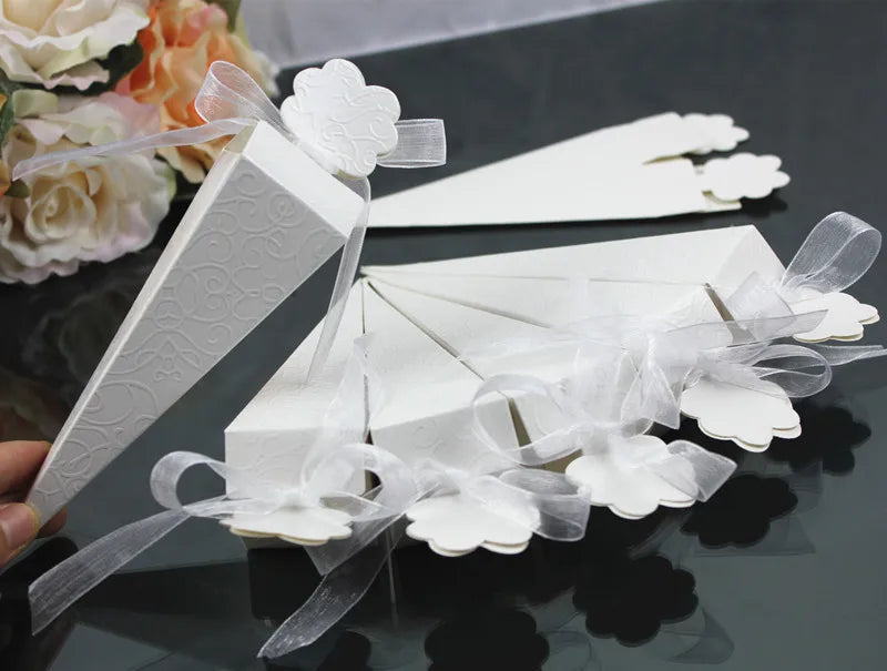 Cone Shaped Candy/Rice Box Wedding Party Favor