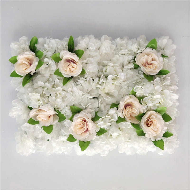 Pink Silk Rose Flower Wall Artificial Flower Backdrop Decor.