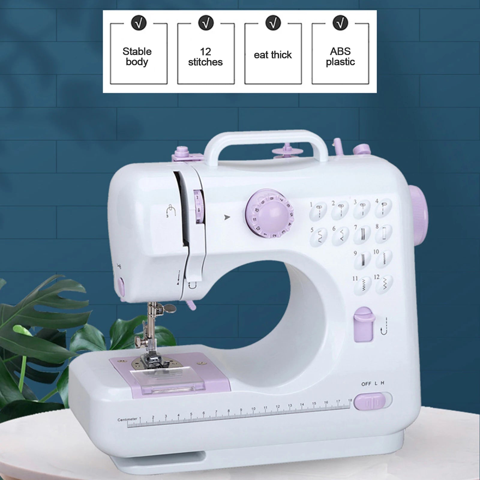 Electric Sewing Machine Mini Household Double Thread Sewing Machine.