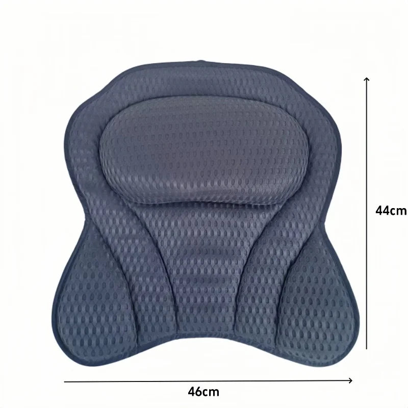 Pillow Neck Back Support Headrest Bathroom Non-Slip Cushion