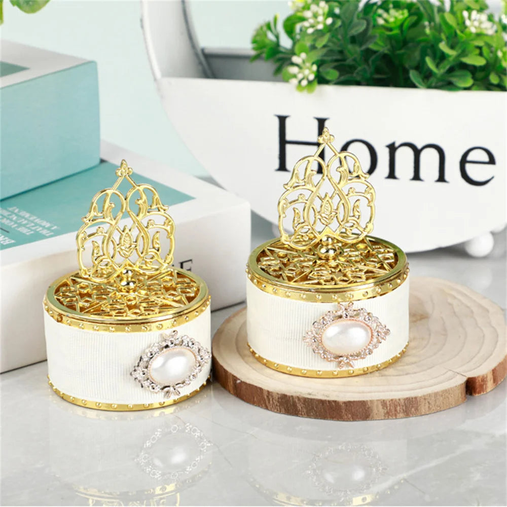 Golden White Elegant Candy Gift Box.