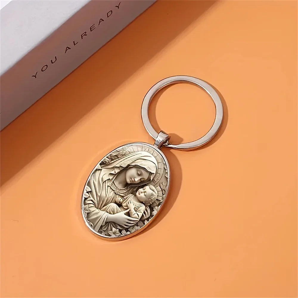 Keychain - Unique Design Time Gem Piece.