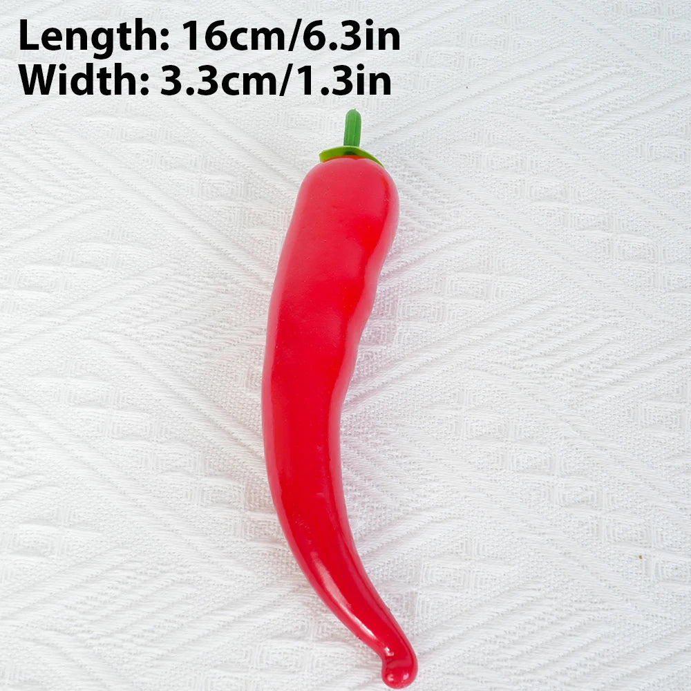 Artificial PE Pepper green simulated vegetables fruit model party.