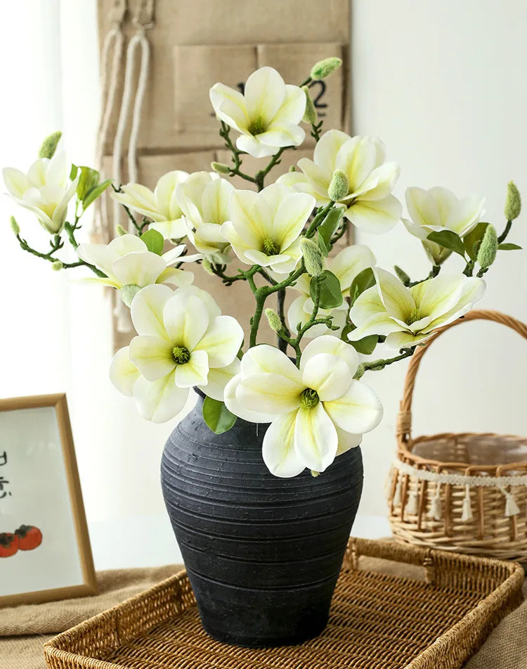 Magnolia Simulation Flower, Living Room Decoration Ornament Decoration.