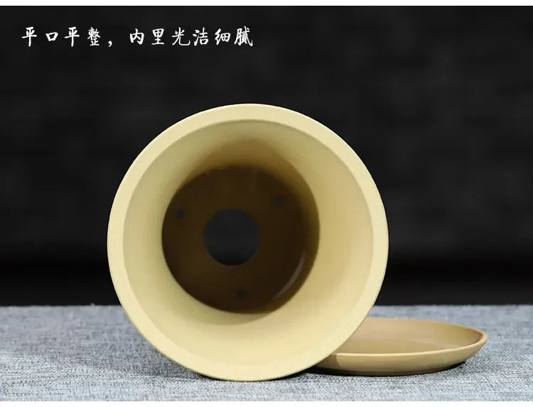 Purple Sand Flower Pot Tray High-end Boutique Orchid Pot Dedicated