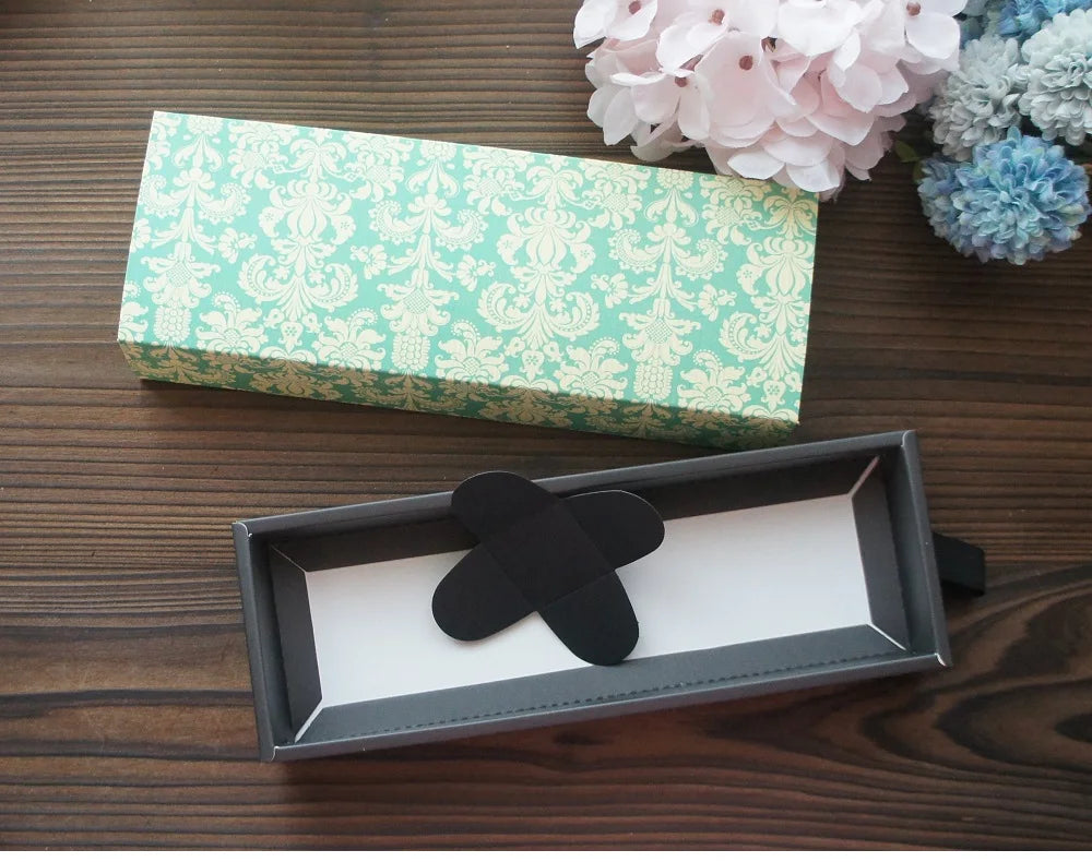 Elegantes Blau-Gelbes Blumenmuster 3 Größe 10 Set Geschenke Verpackung