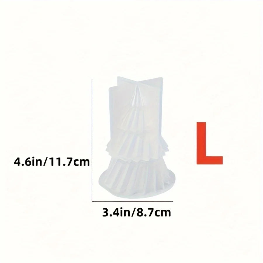 ChristmasTree Candle Silicone Mold  Christmas Tree Shape.