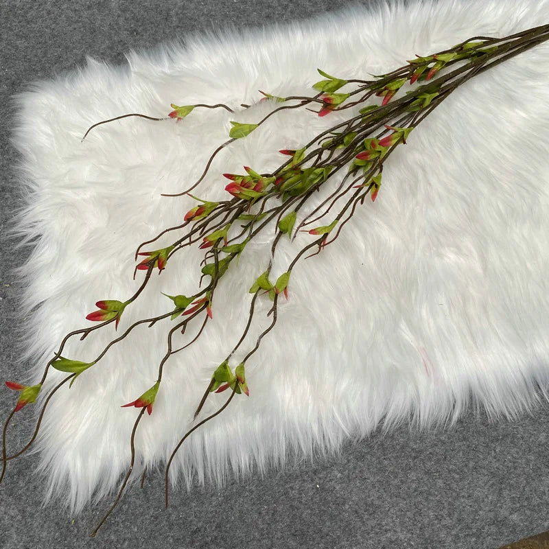 Multi Forked Silk Cloth Dragon Whisker Leaf 112cm Flowers.