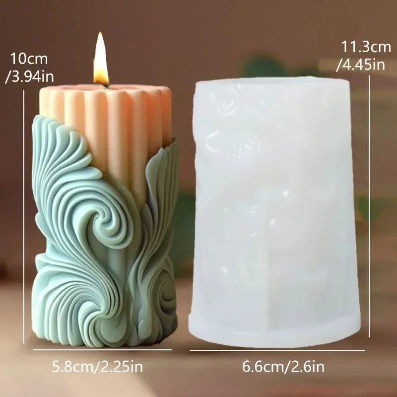 Große Pfingstrosenblumenkugel-Rosenkerzen-Silikonform