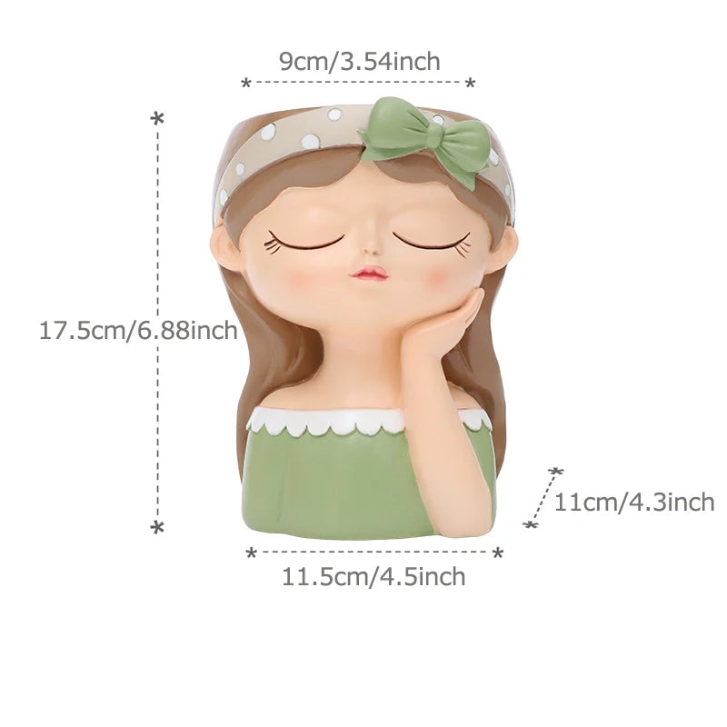 Fairy planter for succulents air plants - Resin Cute Girl Flower Pot.