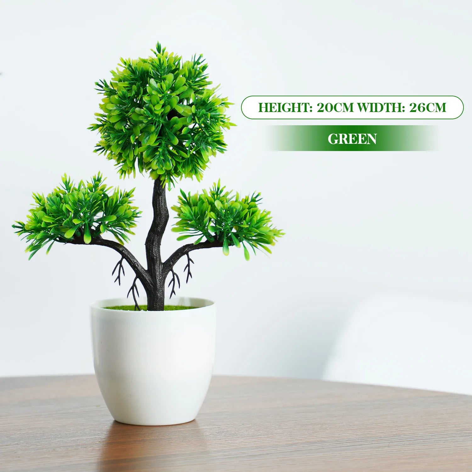 Small Tree Grass Flower Potted Bonsai Home Office Decor.