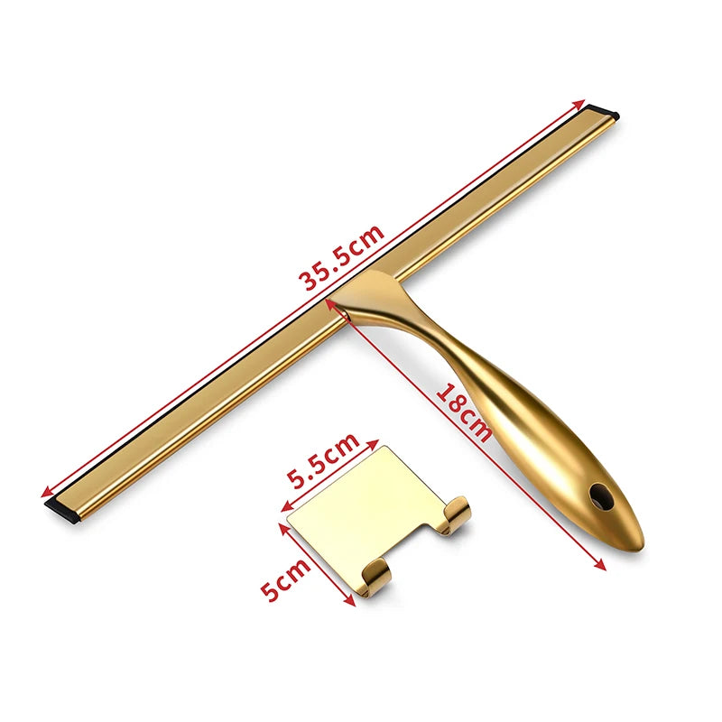 Stainless Steel Squeegee with hook for Bathroom Shower Doors Mirrors.