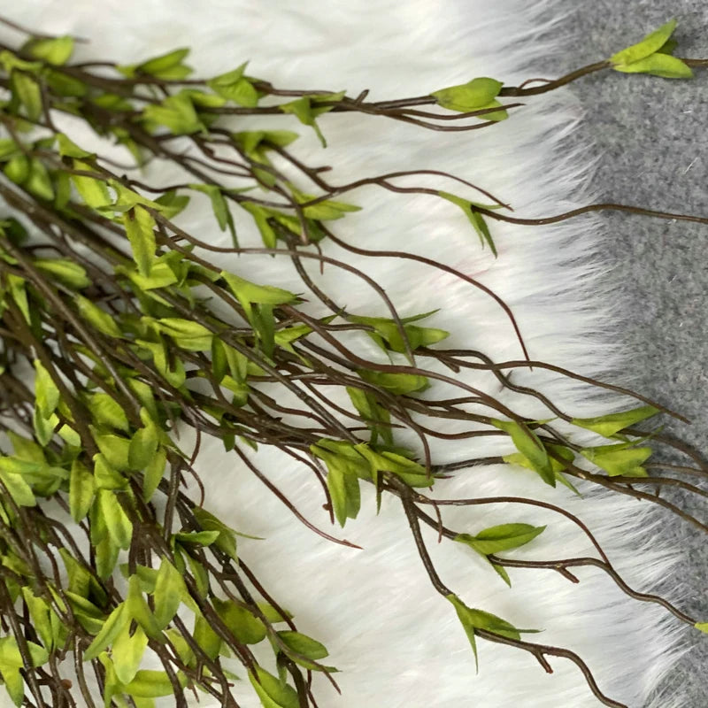 Multi Forked Silk Cloth Dragon Whisker Leaf 112cm Flowers.