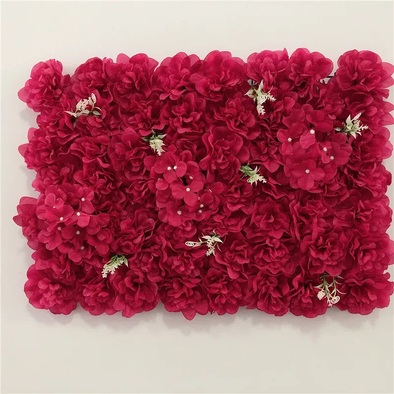 Pink Silk Rose Flower Wall Artificial Flower Backdrop Decor.