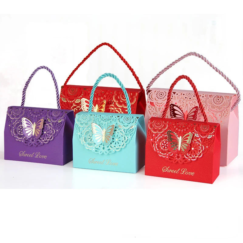 Butterfly Gift Packaging Box with Handle.