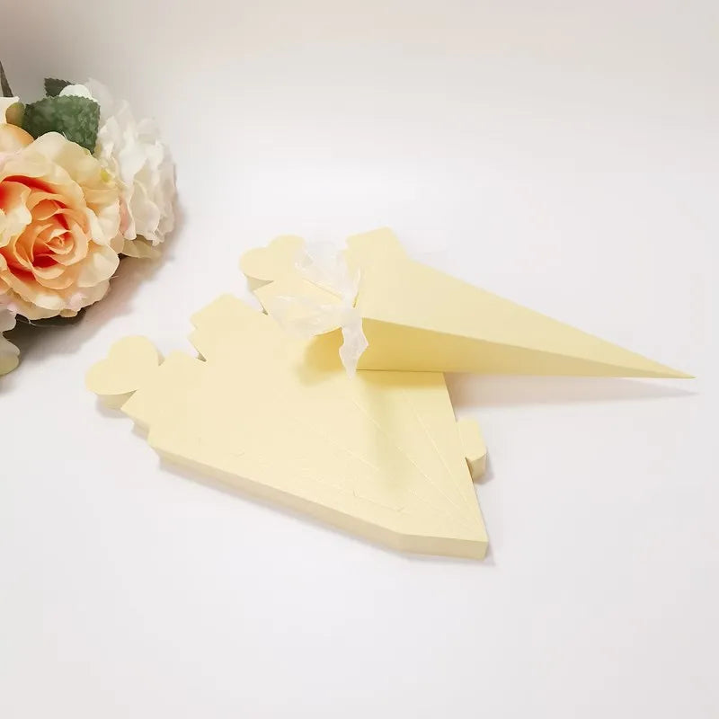 Cone Shaped Candy/Rice Box Wedding Party Favor