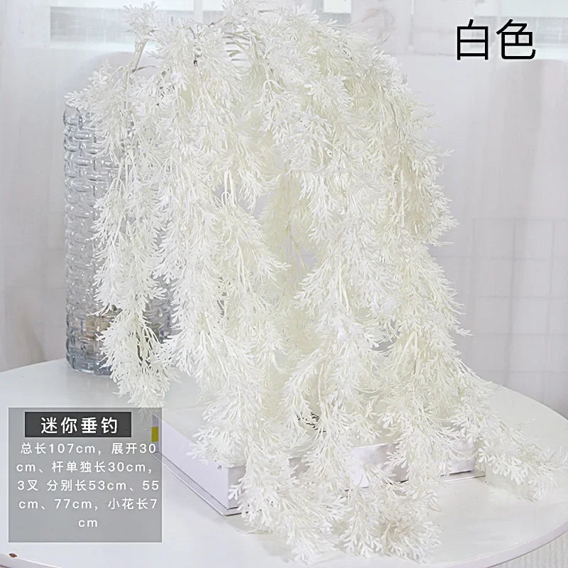Pine Artificial Fog Flower Rime Grass Wedding Flower Material 105cm