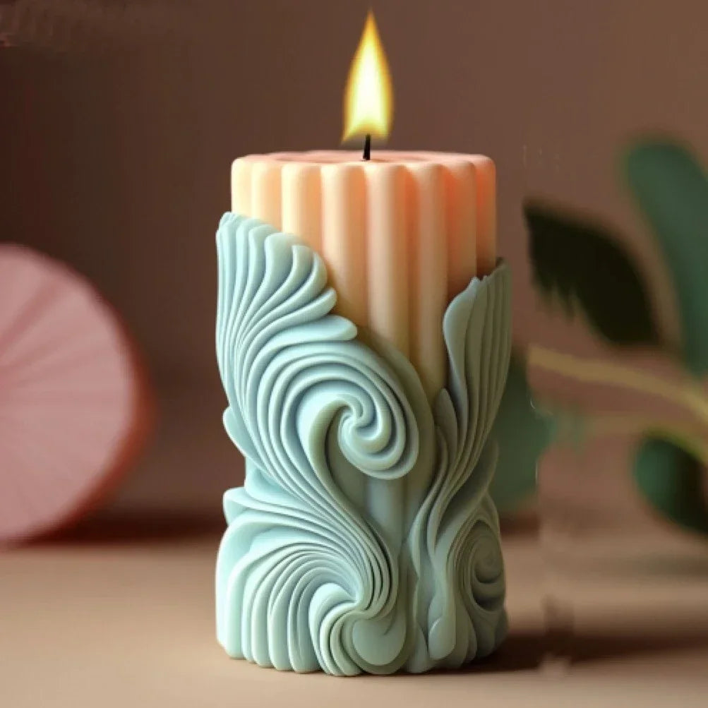 Große Pfingstrosenblumenkugel-Rosenkerzen-Silikonform