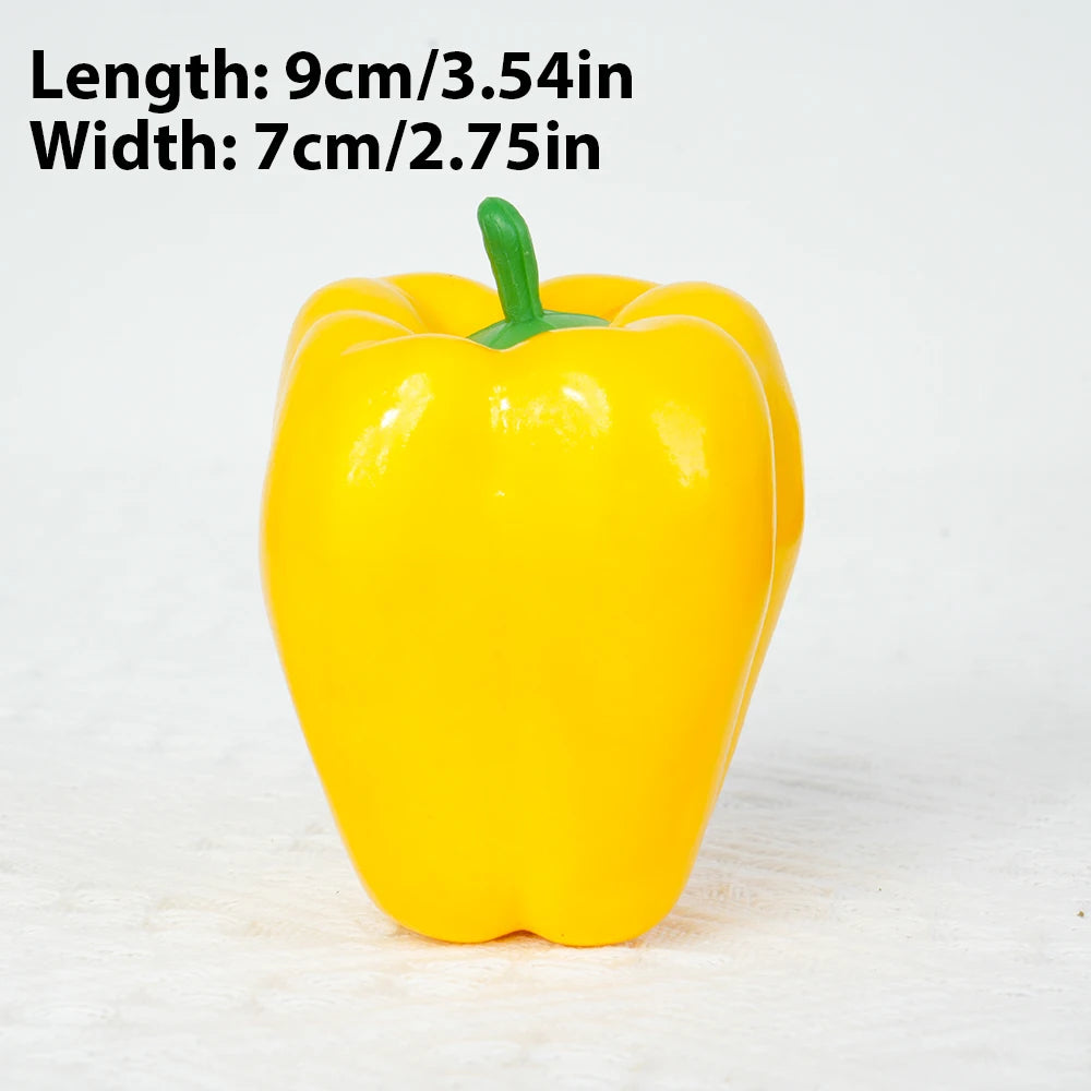 Artificial PE Pepper green simulated vegetables fruit model party.