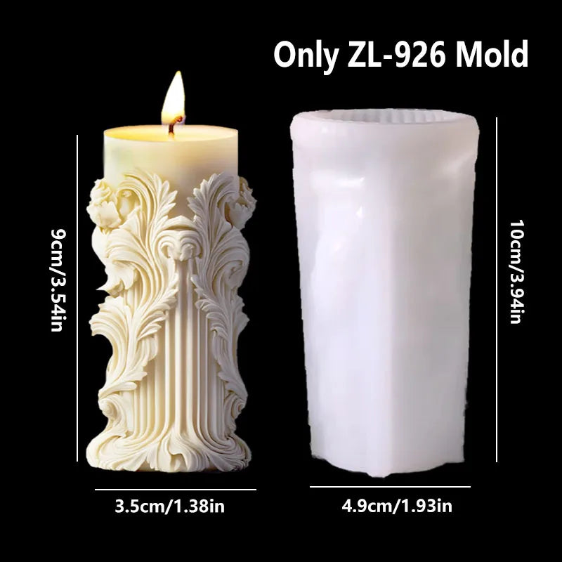 Silikonform Blume Lavendel Gips zylindrische Kerzenherstellung