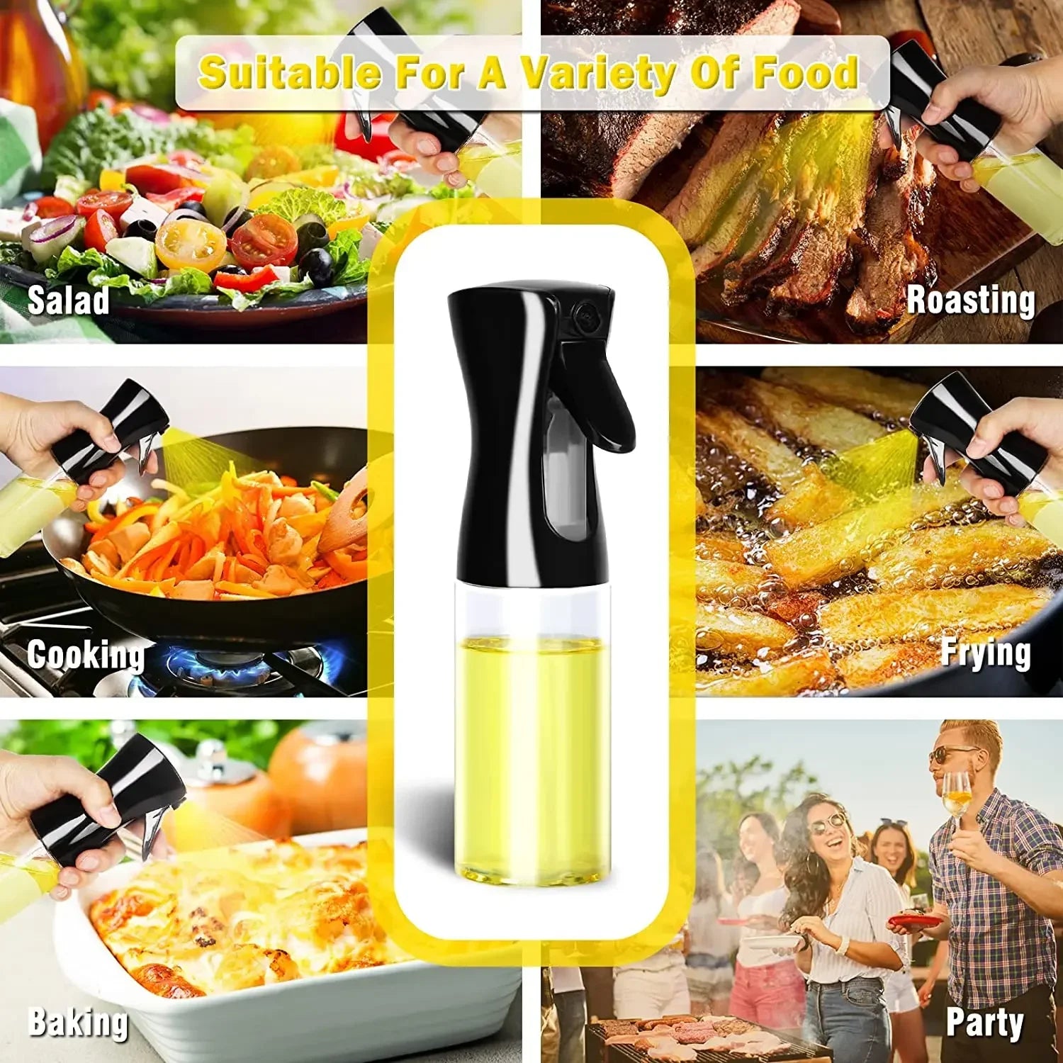 Spray Oil Bottle Kitchen Cooking  200/300/500ml