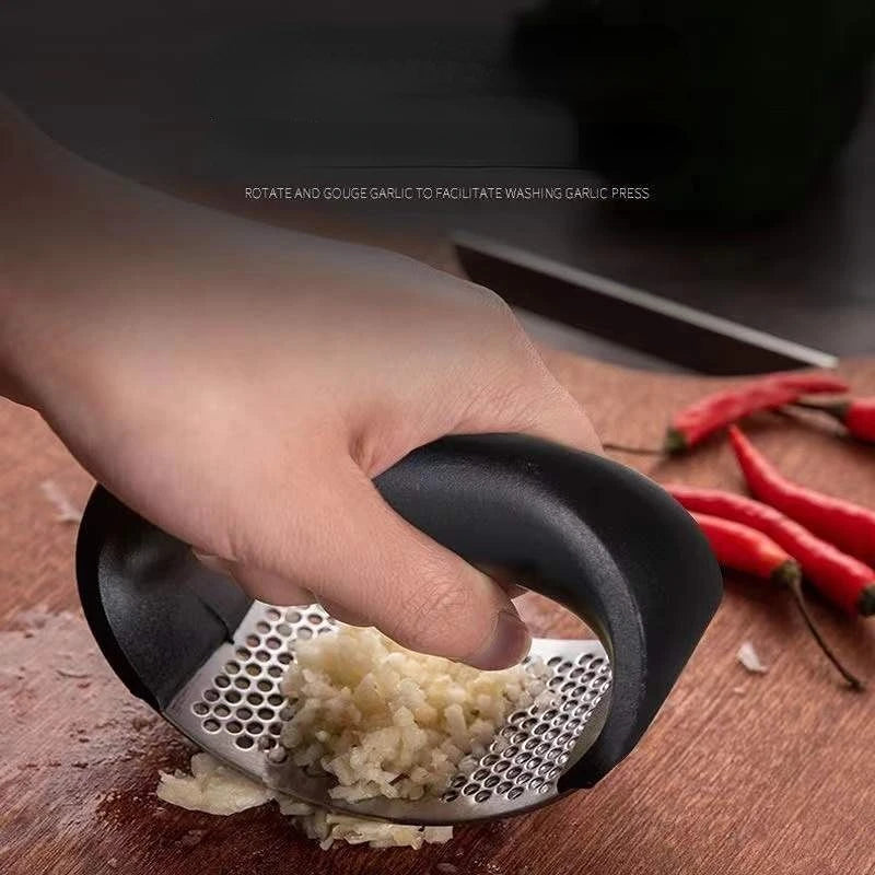 Stainless Steel Garlic Press Crusher.
